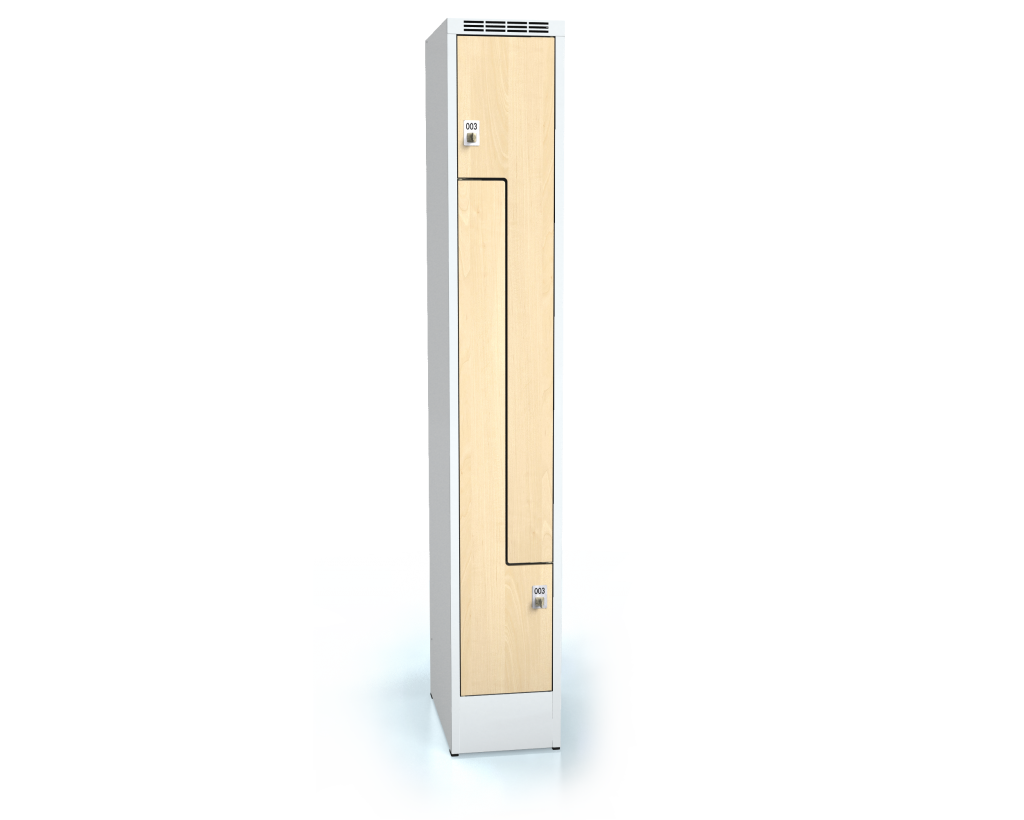 Cloakroom locker Z-shaped doors ALDERA 1920 x 300 x 500